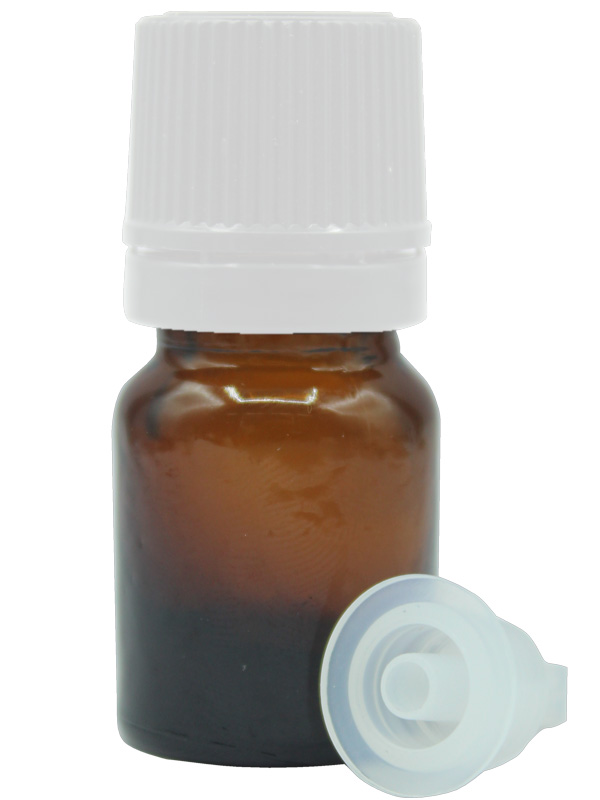 2.5ml Amber Dropper Bottle with Type - 3 White Cap